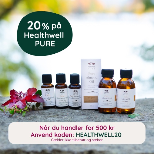 Kb for 500 kr, f 20 % varemrket Healthwell PURE